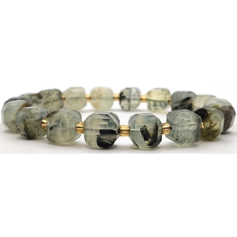 Prehnite Cube Bracelet